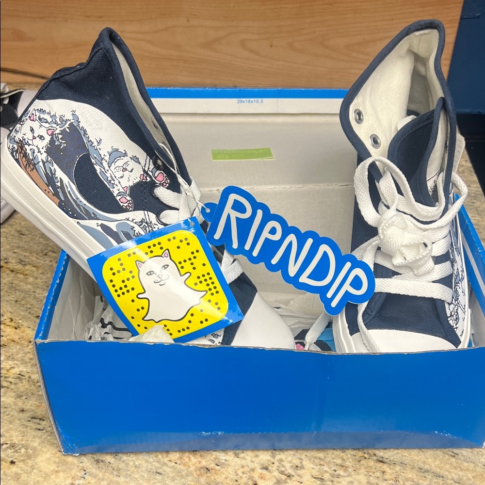 Ripndip Sneakers - Great Wave design